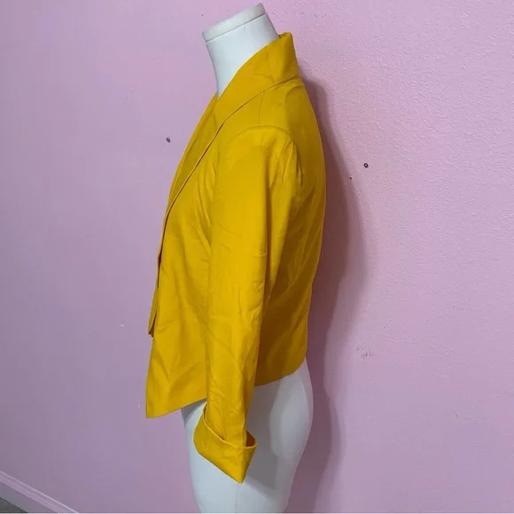 VTG Bebe Yellow Blazer Jacket XS - Picture 2 of 14